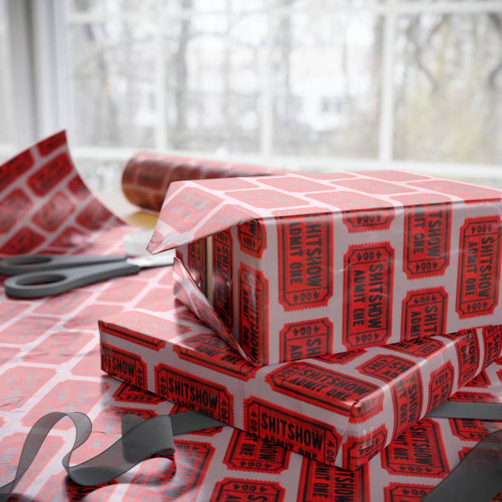 Wrapping Paper- Tickets to the Sh*tshow for wholesale by Buffalovely