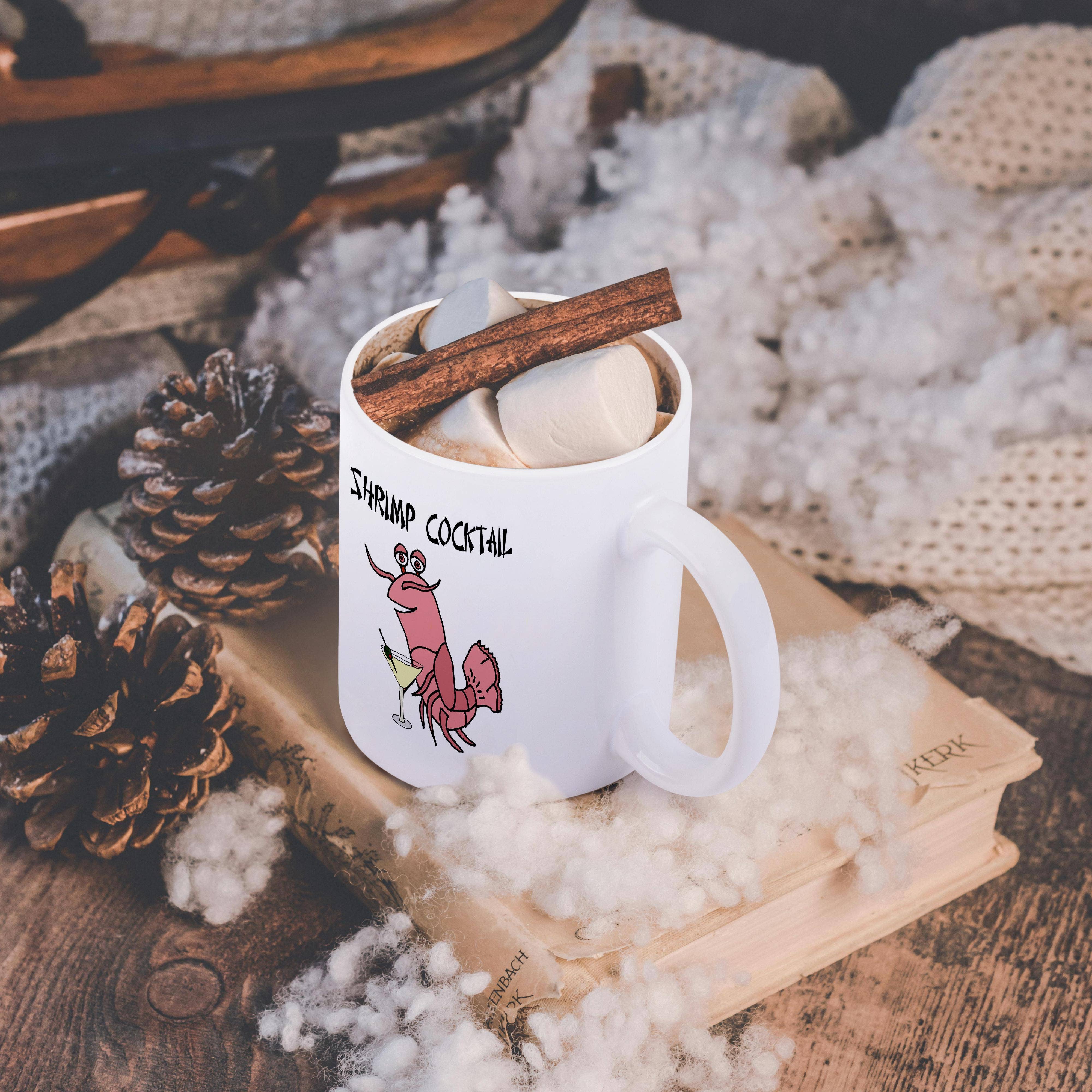 3dRose - Wholesale Coffee Mug - 3dRose, Funny Shrimp Drinking Martini Cocktail shrimp cocktail Pun, Mug11