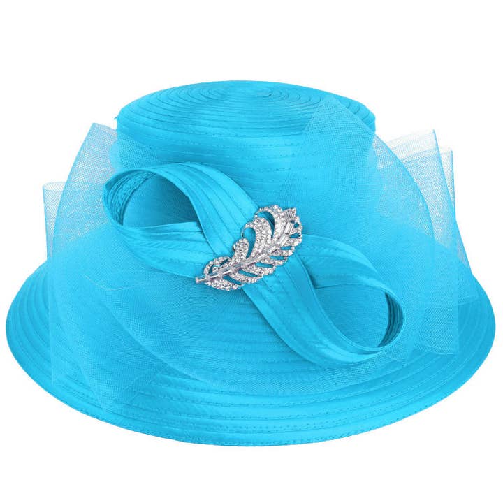 SP Sophia Collection - Wholesale Fascinator Hat - Women's - Dressy Brooch Ribbon Hat