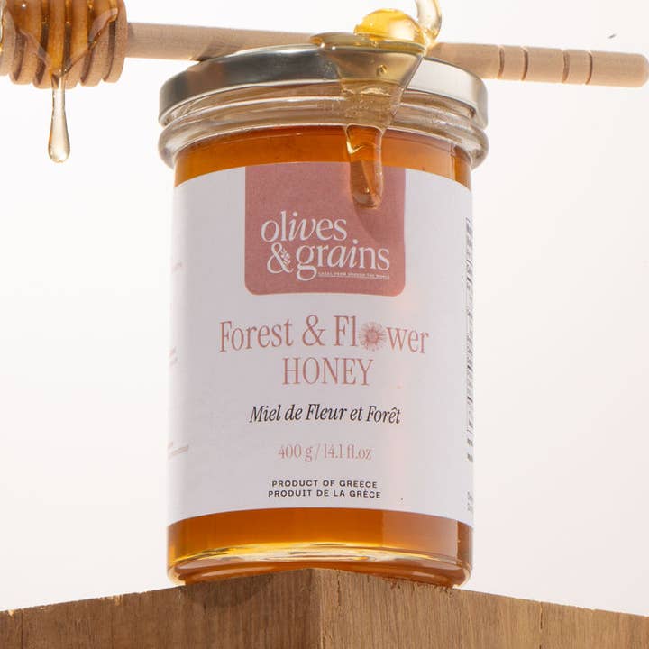 Miel de Fleur et Forêt pour la vente par Olives & Grains