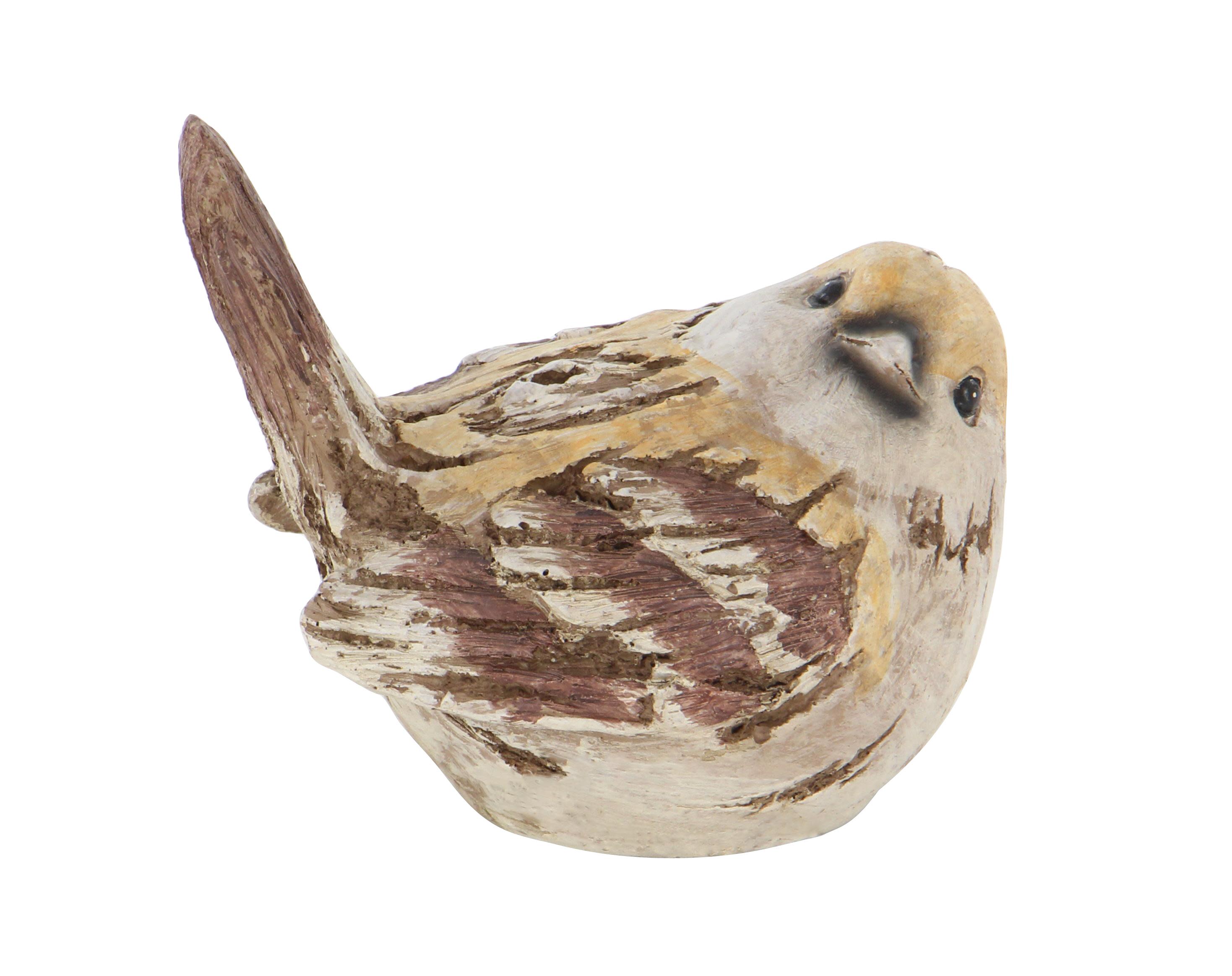 Import Corner – Estatueta decorativa por atacado – A-98259: CONJUNTO DE 4 PÁSSAROS DE POLYSTONE 8" L, 6" A3