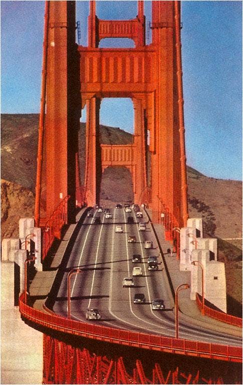 Found Image Press - Wholesale Postcard - Postcard SF-214 Golden Gate Bridge, San Francisco, Californi0