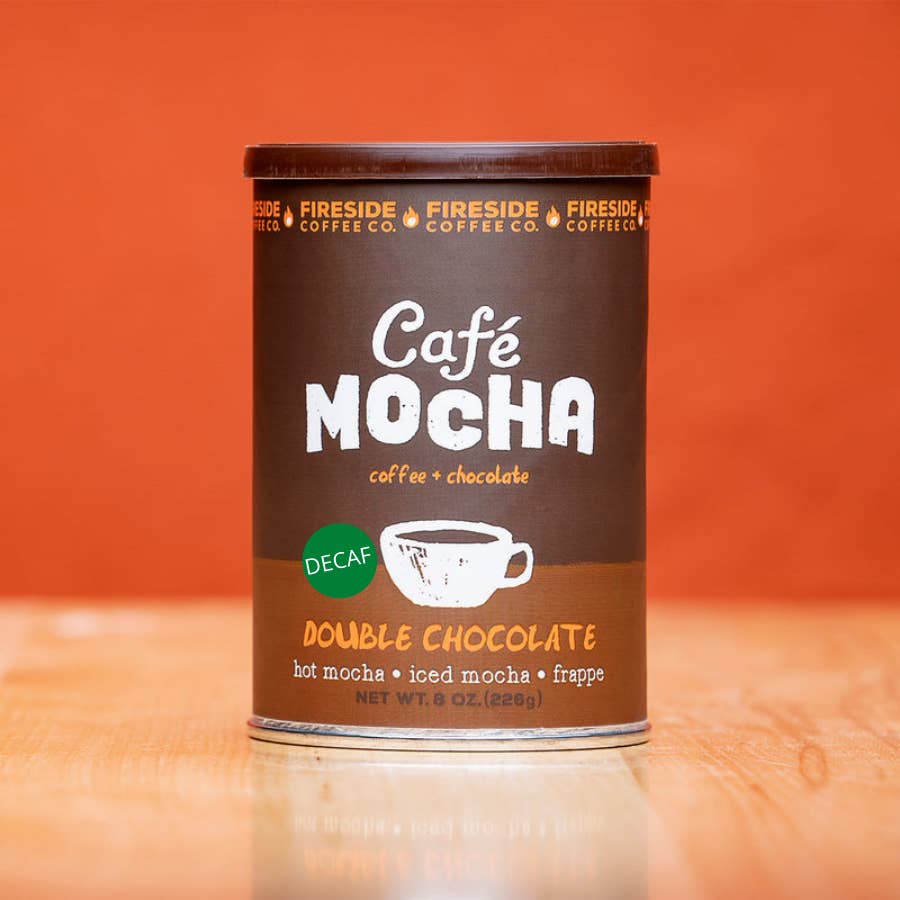 Fireside Coffee Co. - Wholesale Instant Coffee/Espresso - DECAF Café Mocha 8oz - Choose your Flavor