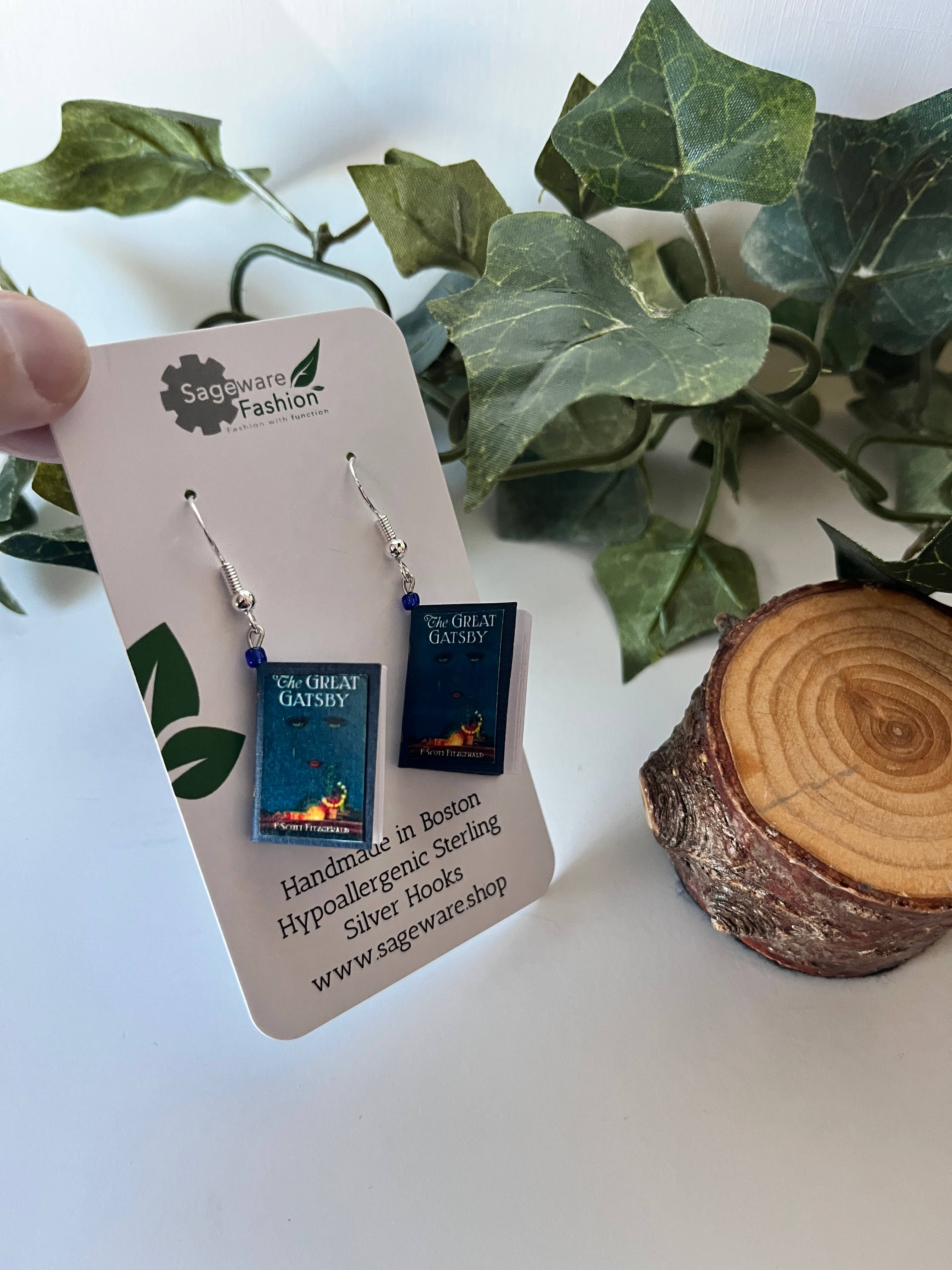 Sageware - Wholesale Dangle Earrings - Mini Book Earrings7