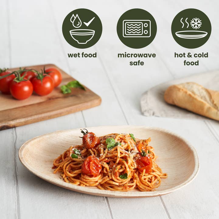 Häago - Wholesale Disposable Plate - 20 Recyclable Palm Leaf Plates4