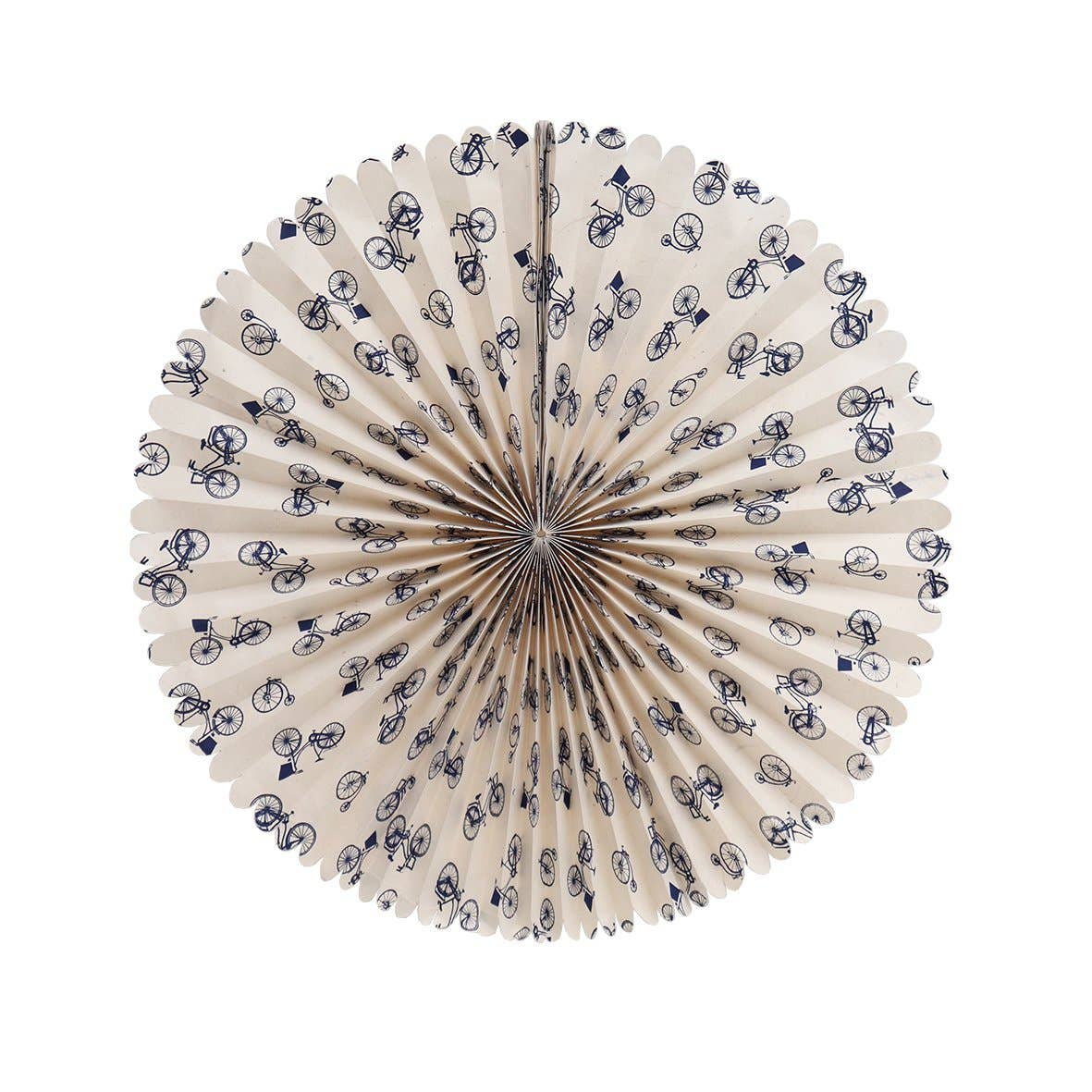 Hollandsche Waaren - Wholesale Party/Paper Folding Fan - Rosette bikes, medium ø55