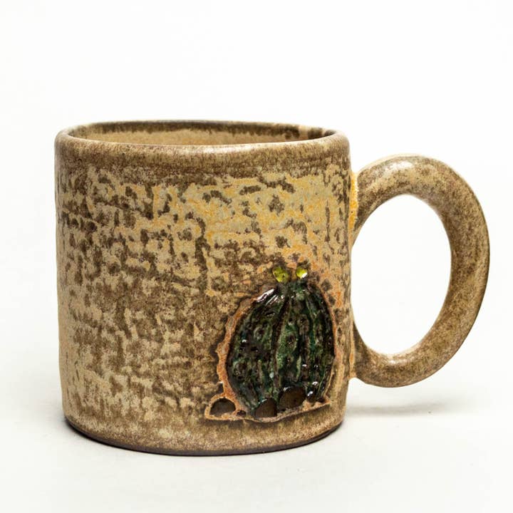 Barrel Cactus, handgefertigt in Ohio, Keramik, 10 oz für den Großhandel von White Squirrel Clayworks
