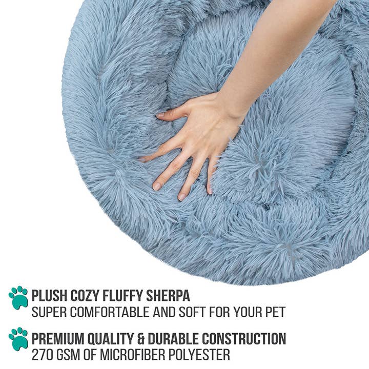 PetAmi - Wholesale Pet bed – Cat/dog - Fluffy Calming Donut Pet Bed17