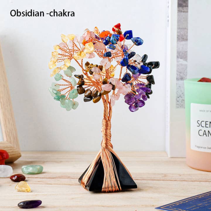 Crystolver (We Cover All Import Fees) - Vendita all'ingrosso Decorazioni da tavolo - Base piramidale in cristallo «Tree of Life»8