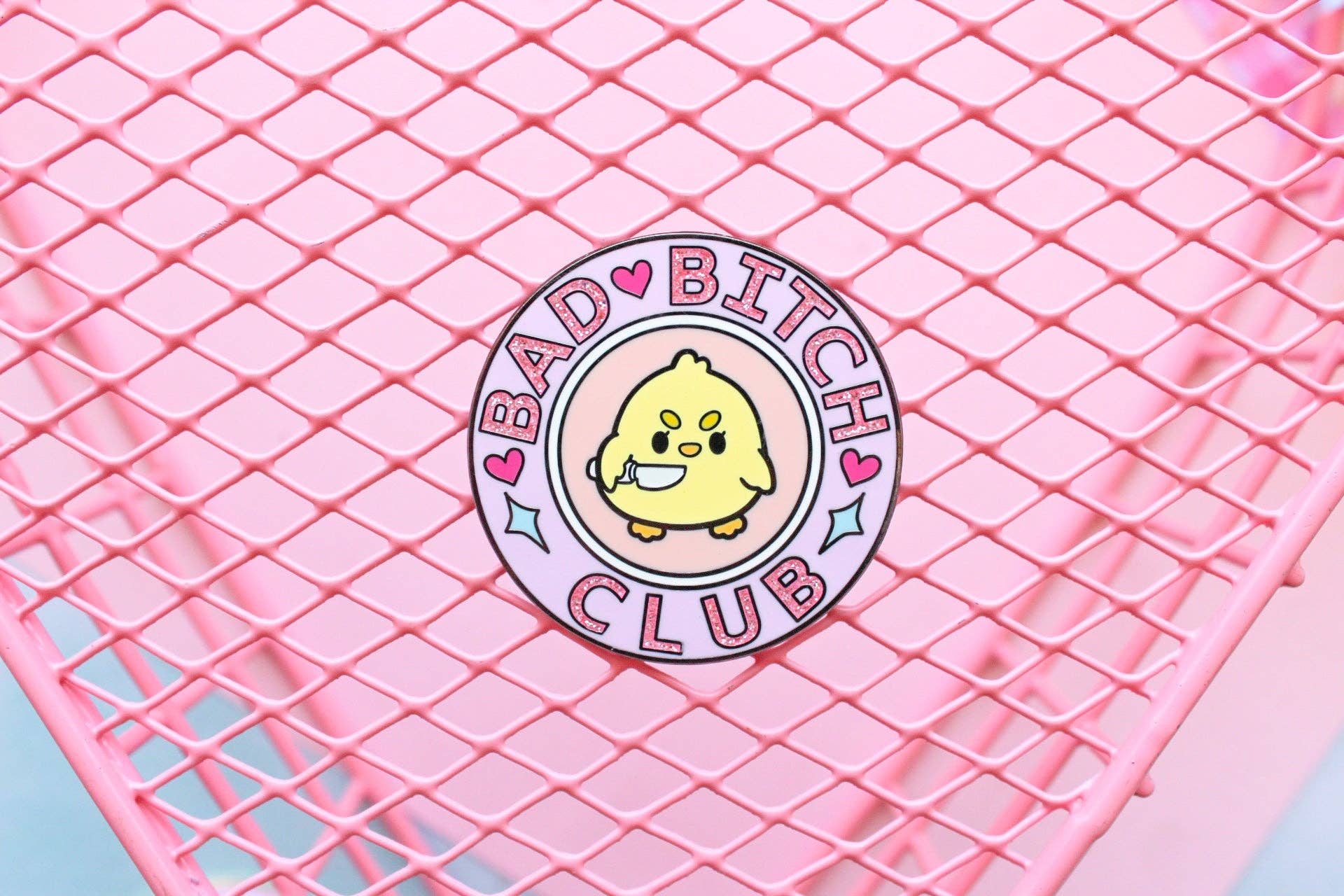 Basura Gang - Wholesale Lapel Pin/Button - Bad Bitch Club Pin1