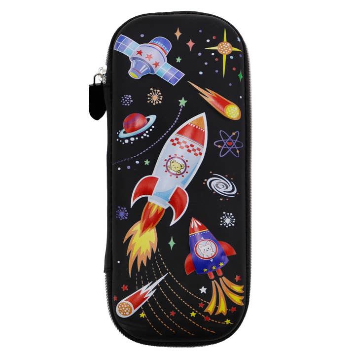 Cap Zone - Wholesale Pencil Case/Pouch - Little Boys Dinosaur Galaxy Embossed School Pencil Case2