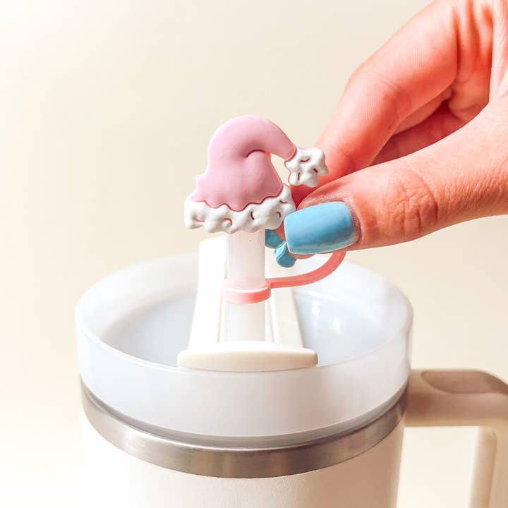 The Darling Effect - Wholesale Drinking Straw - Straw Topper Set-Santa Baby4