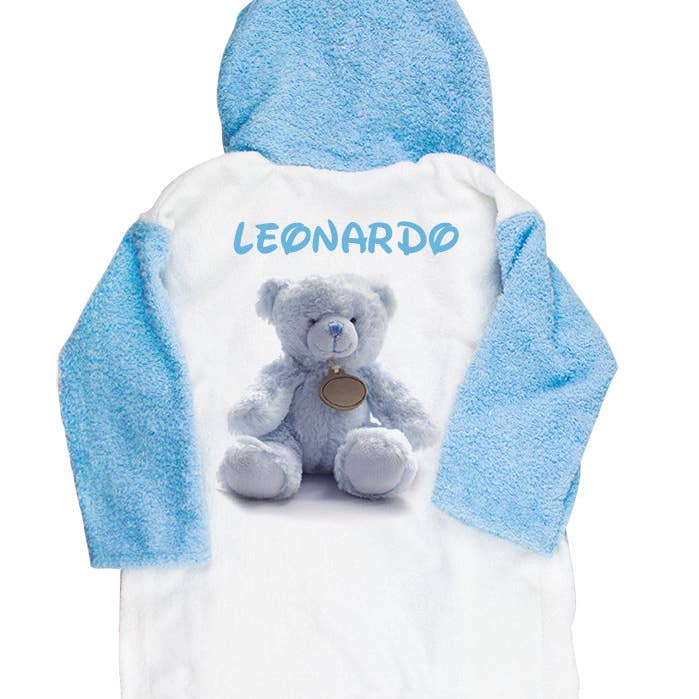 PERSONALISIERTER Bademantel Größe 4/5 JAHRE für den Großhandel von Almatex srl