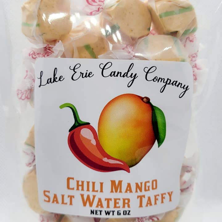 Lake Erie Candy Company - Vente Caramel écossais - Taffy à l'eau salée au chili et à la mangue