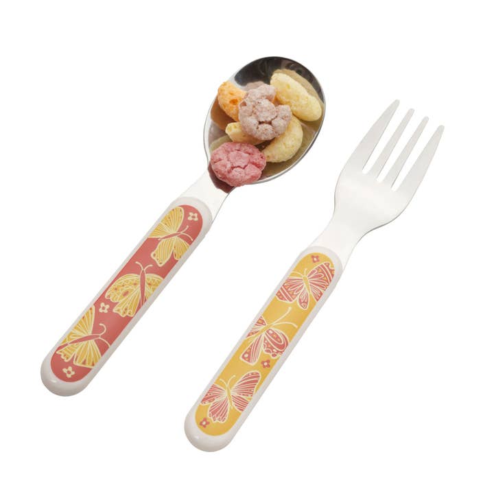 Sugarbooger by Ore’ Originals - Wholesale Flatware Set - Kids & Baby - Silverware Set | Boho Butterfly