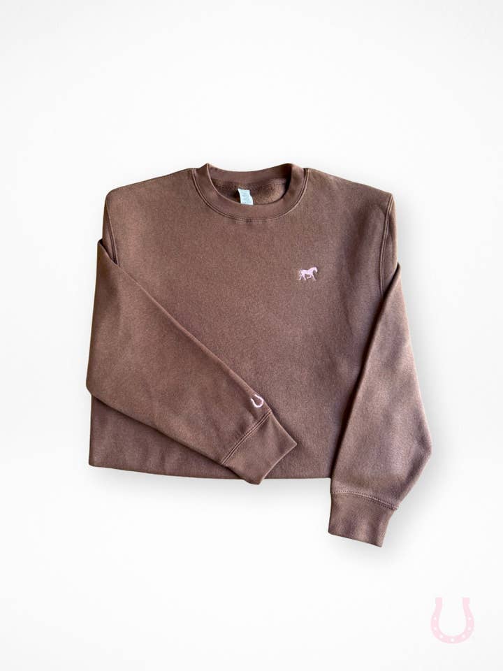 Chestnut Charm Sweatshirt for wholesale by Bridle Up Hope Shop
