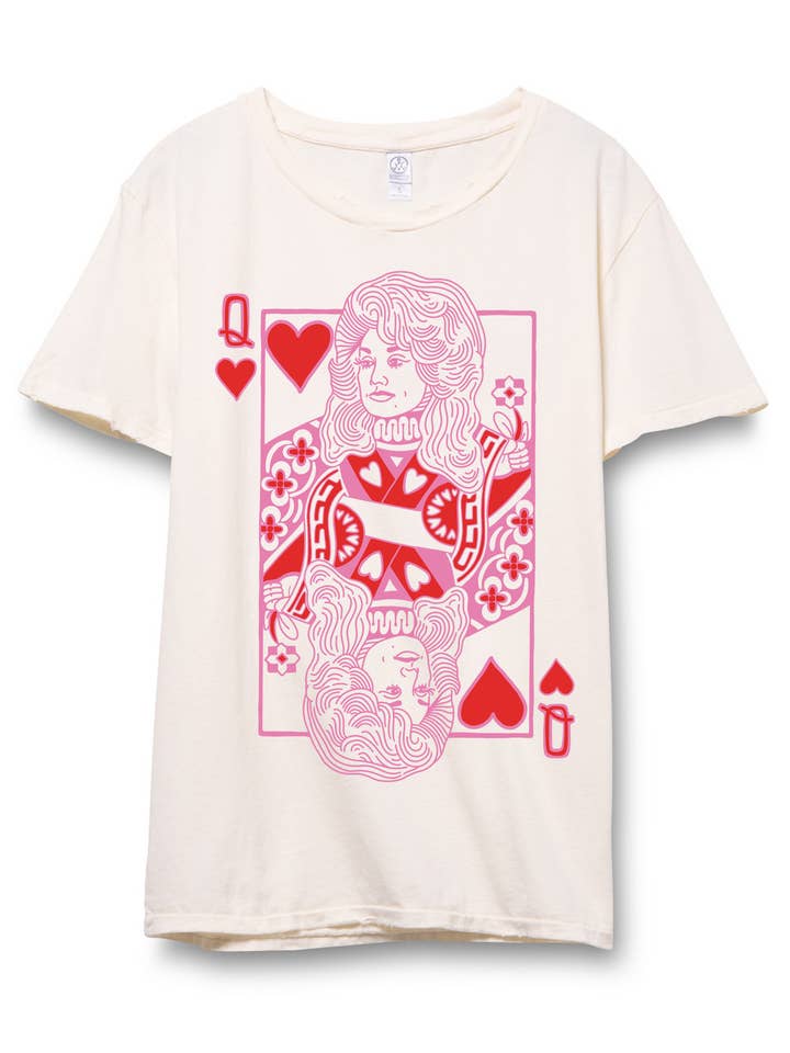 Schnell Studio - Wholesale Screen Printed T-Shirt - Women's - Queen of Hearts Tee