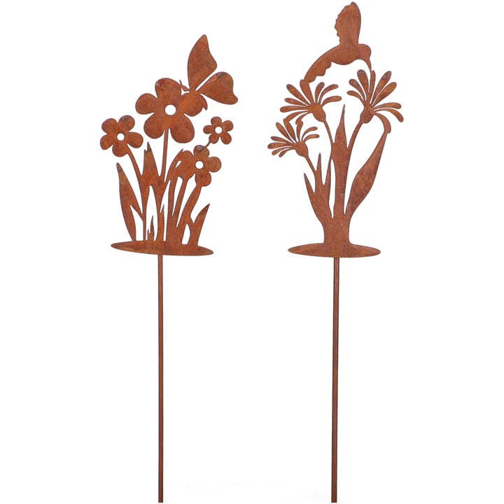 Metalläng Fiori för att sätta i, 2 motiv, L8cm, H1 för wholesale av Vosteen