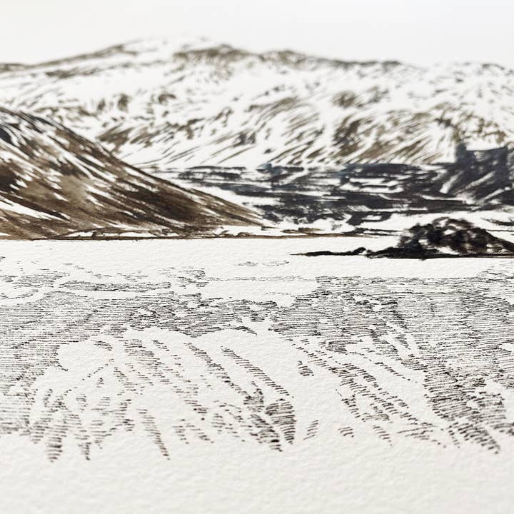 Turn-of-the-Centuries - Wholesale Art Print - Glacier Lake Banff No.4 Mountain Landscape Paintng ART PRINT3