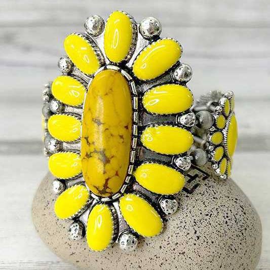 Artini Accessories - Wholesale Bedelarmbandje - Western Stone emaille stretcharmband