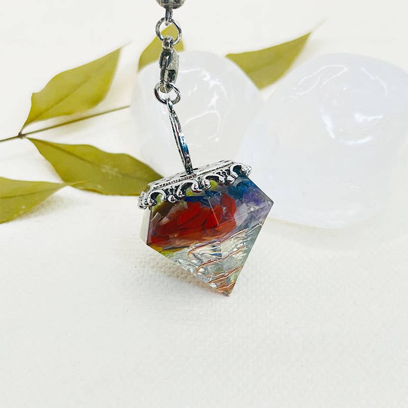 GemMeet – wholesale Andlig sten/kristall – Kristallgeometriskt Livets träd pendel14