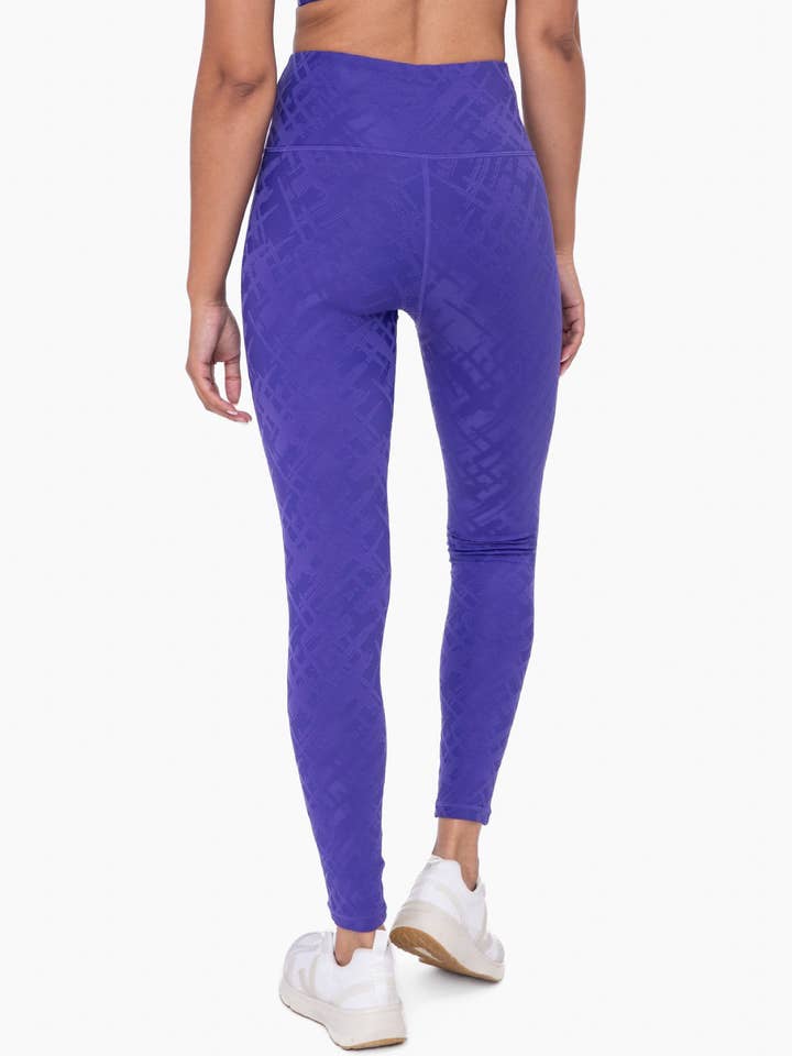 Mono B - Wholesale Athletic/Lounge Leggings - Women's - BRONZE - TACTEL® Crosshatch High-Waist Leggings