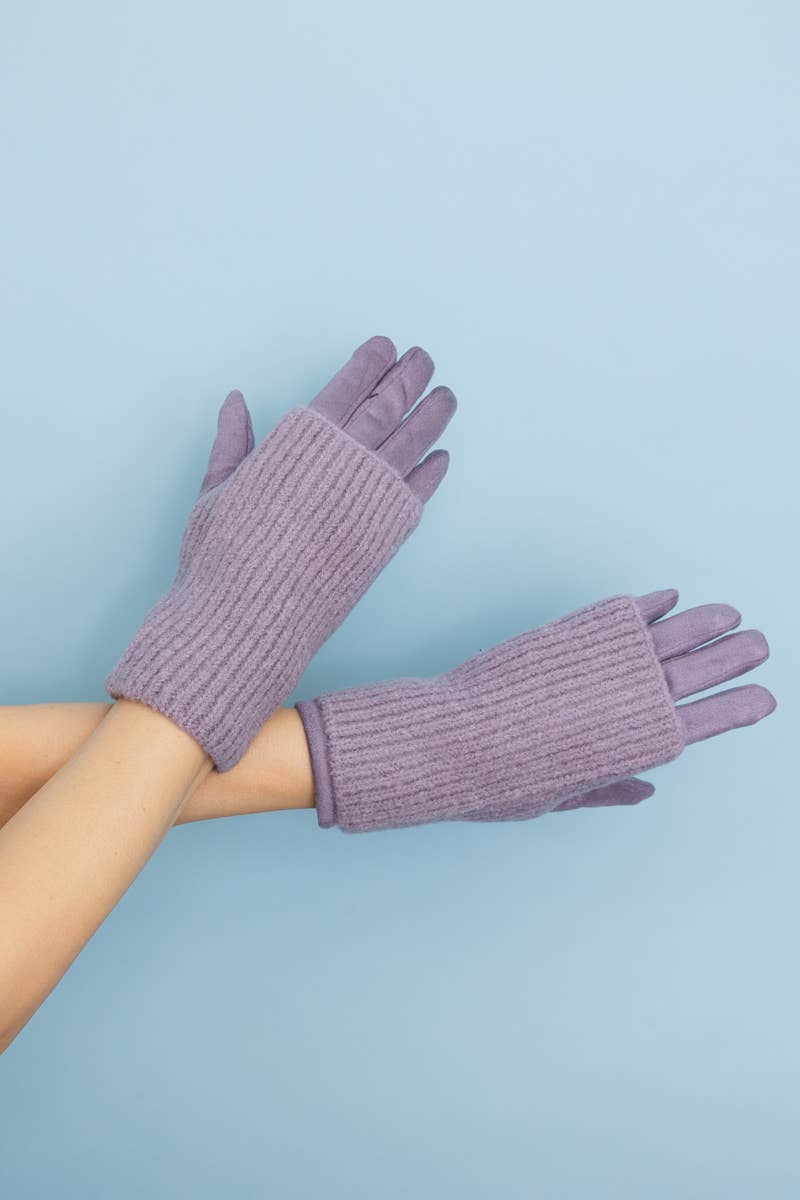Leto Accessories - Wholesale Gloves - Women's - Cozy Knit Wool-Blend Touchscreen Gloves0