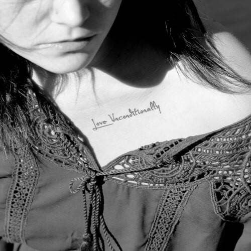 Liefde Onvoorwaardelijk Manifestatie Tattoo voor wholesale door Conscious Ink