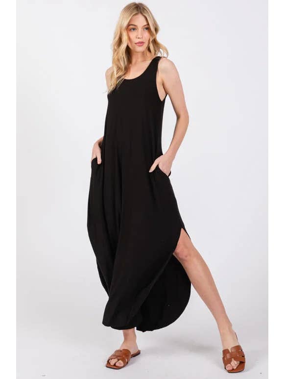 Final Touch - Wholesale Dress - Women's - Knit Tank Cross Back Maxi Dress21