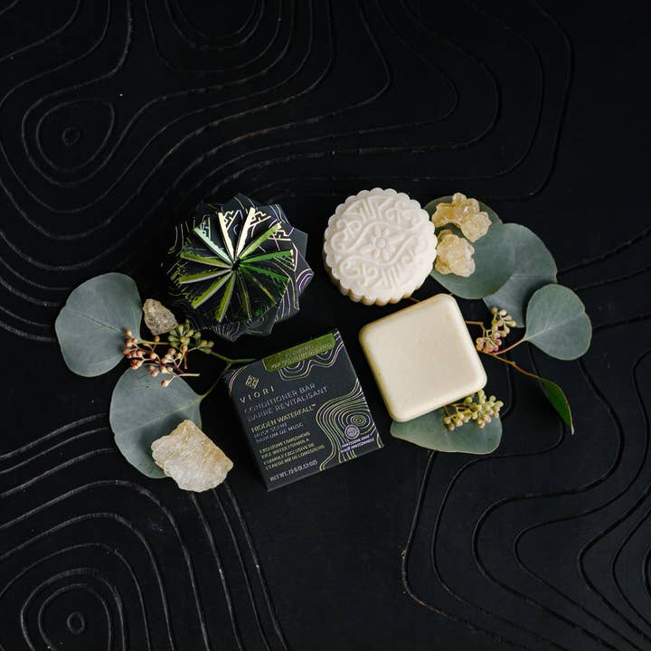 Viori Beauty - Wholesale Shampoo Puck/Solid Shampoo - Rice Water Shampoo Bars | 3-Pack | Hidden Waterfallâ„¢