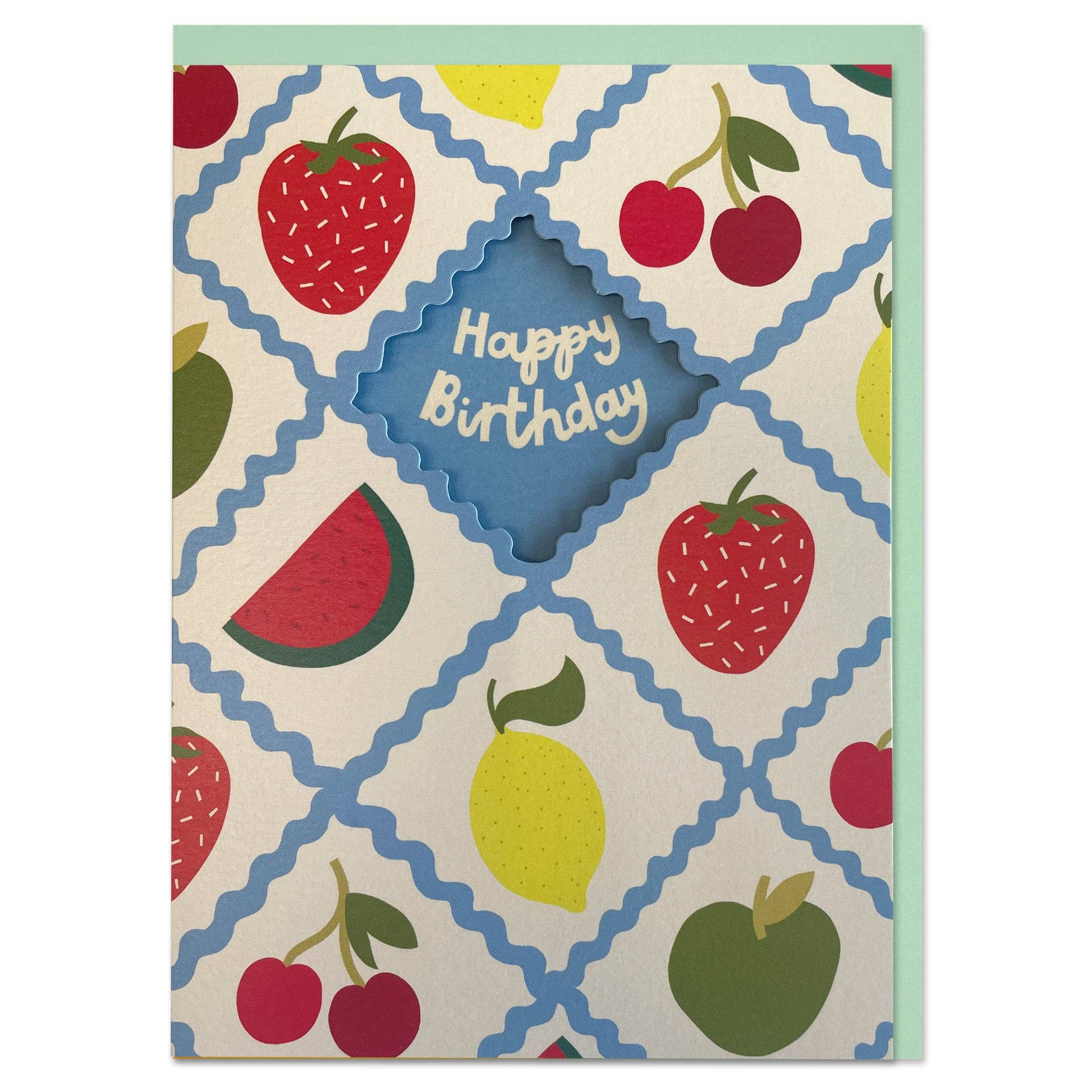 Raspberry Blossom – wholesale Birthday card – Happy Birthday Fruit (SWL03)0