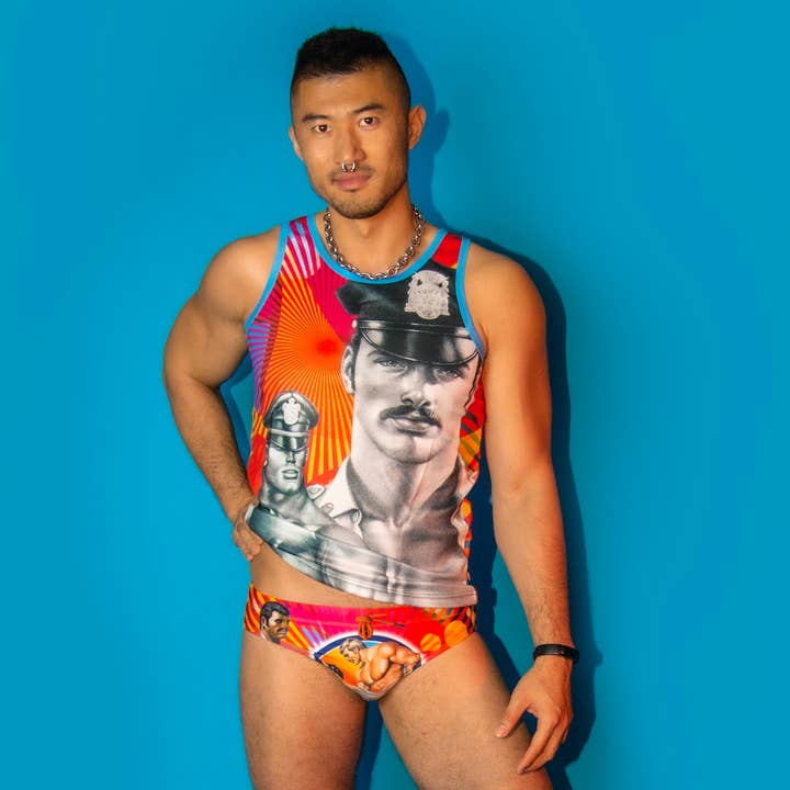 Peachy Kings / Kweer Cards - Vendita all'ingrosso Costume da bagno - uomo - Slip da bagno « PRIDE » Tom of Finland1