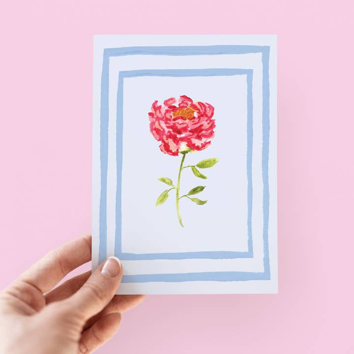 The Shelley Society - Wholesale Everyday Greeting Card - Precious Peony Flower Appreciation Friends Greeting Card1