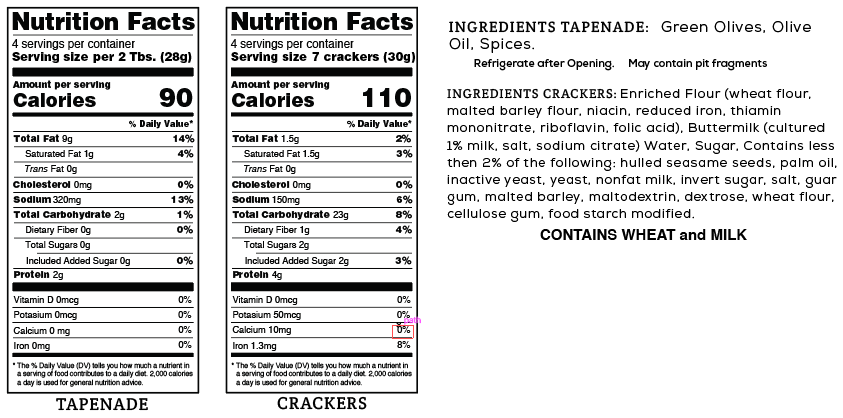 Sutter Buttes - Wholesale Tapenade - Grab and Go - Green Olive1