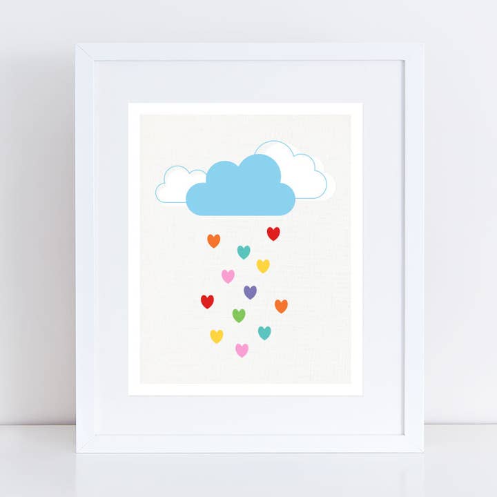 Love Heart Regenprint voor wholesale door Creative Monsoon