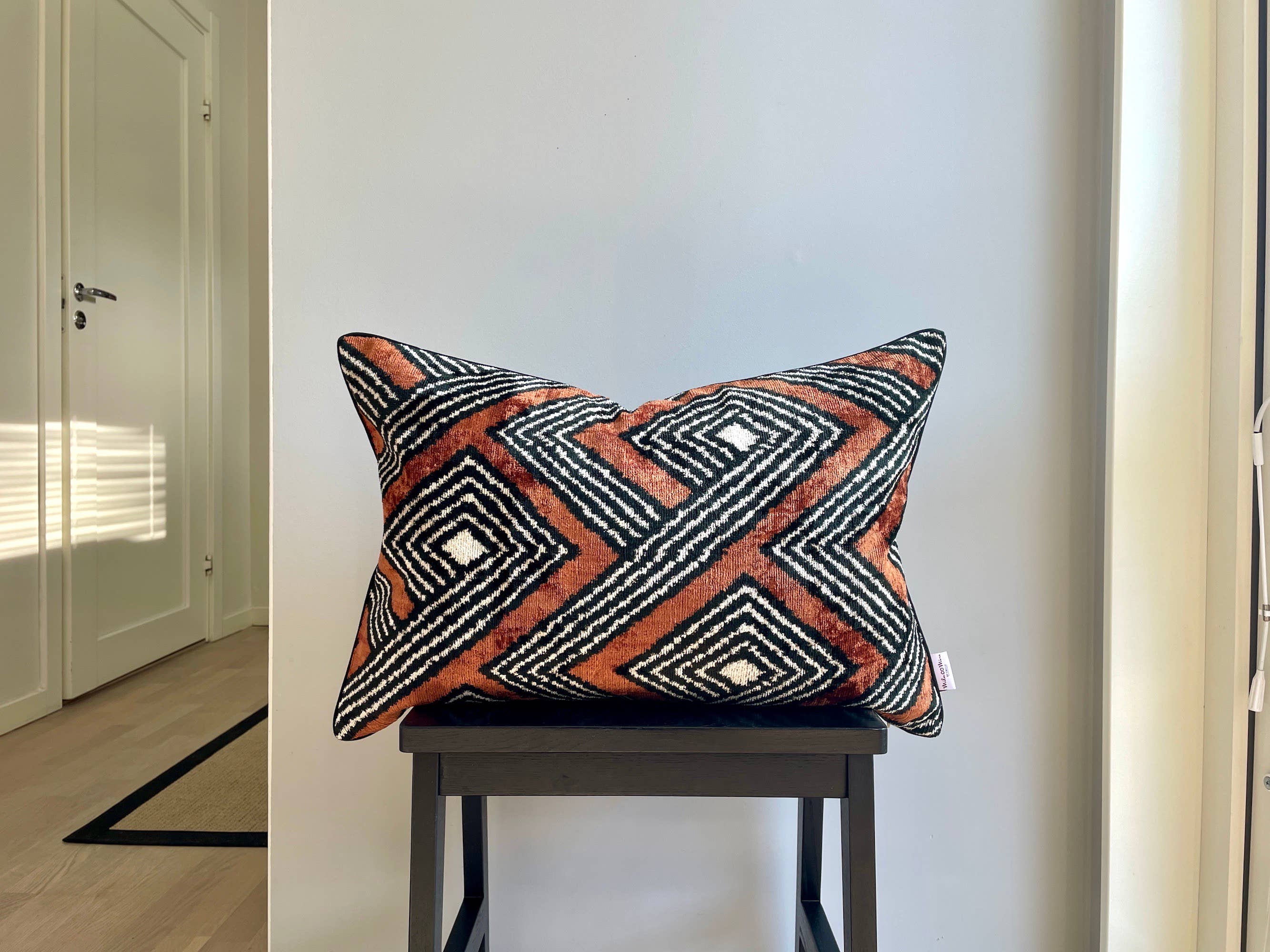 Mila∞Miro by Emelie - Wholesale Throw/Decorative Pillow - Velvet Ikat Cushion African Zulu | Velvet Ikat Pillow Cover5