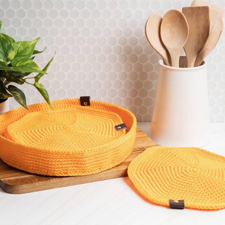 Hæklede dækkeservietter sæt med 6 for engroshandel hos ShopConsciously