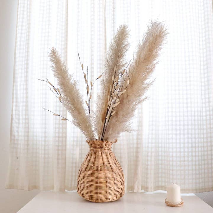 Thaihomeshop - Wholesale Vase - ARUDEE - Rattan Handwoven Vase