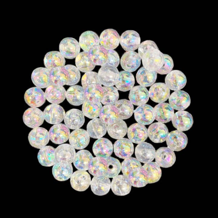 Angels Craft - Wholesale Beads - Clear Beads, Approx. 8mm 35g (8 colors available)8