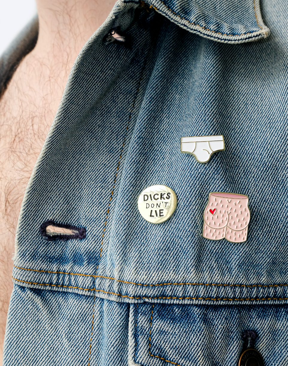 Dicks Don't Lie - Wholesale Lapel Pin/Button - Pin - Arty Farty3