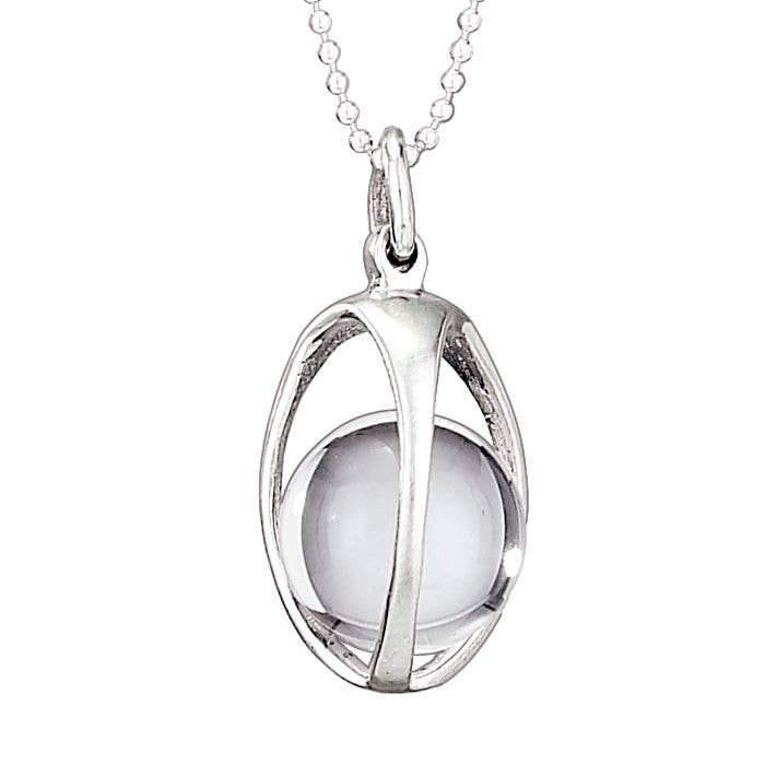 Quartz Confined Sterling Silver Necklace for wholesale by Tiger Mountain Jewelry