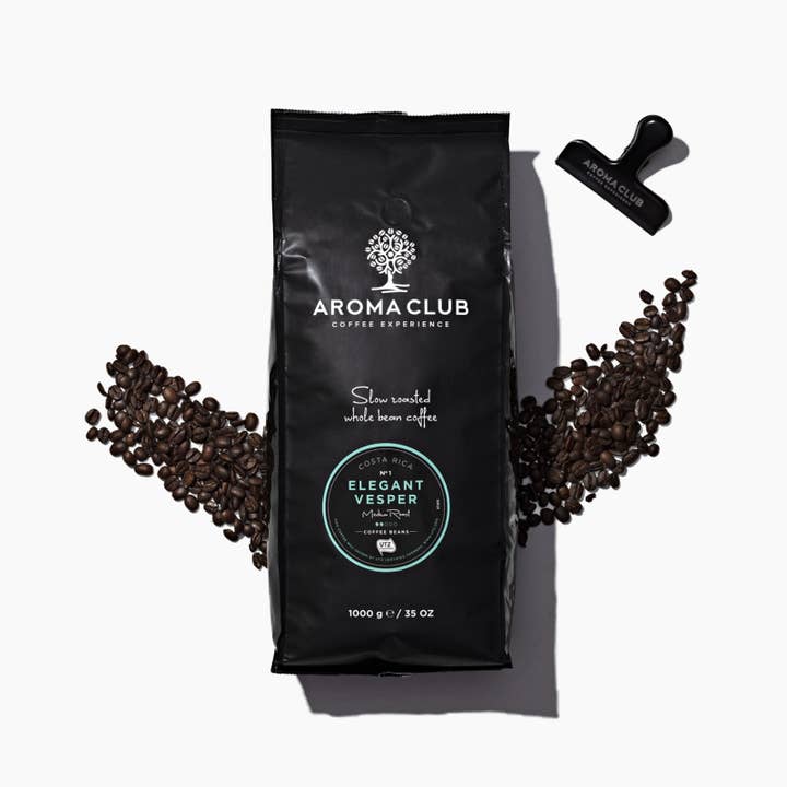 Aroma Club - Coffee Beans - N°1 Elegant Vesper - 1KG Pouch for wholesale by Aroma Club - Coffee Experience