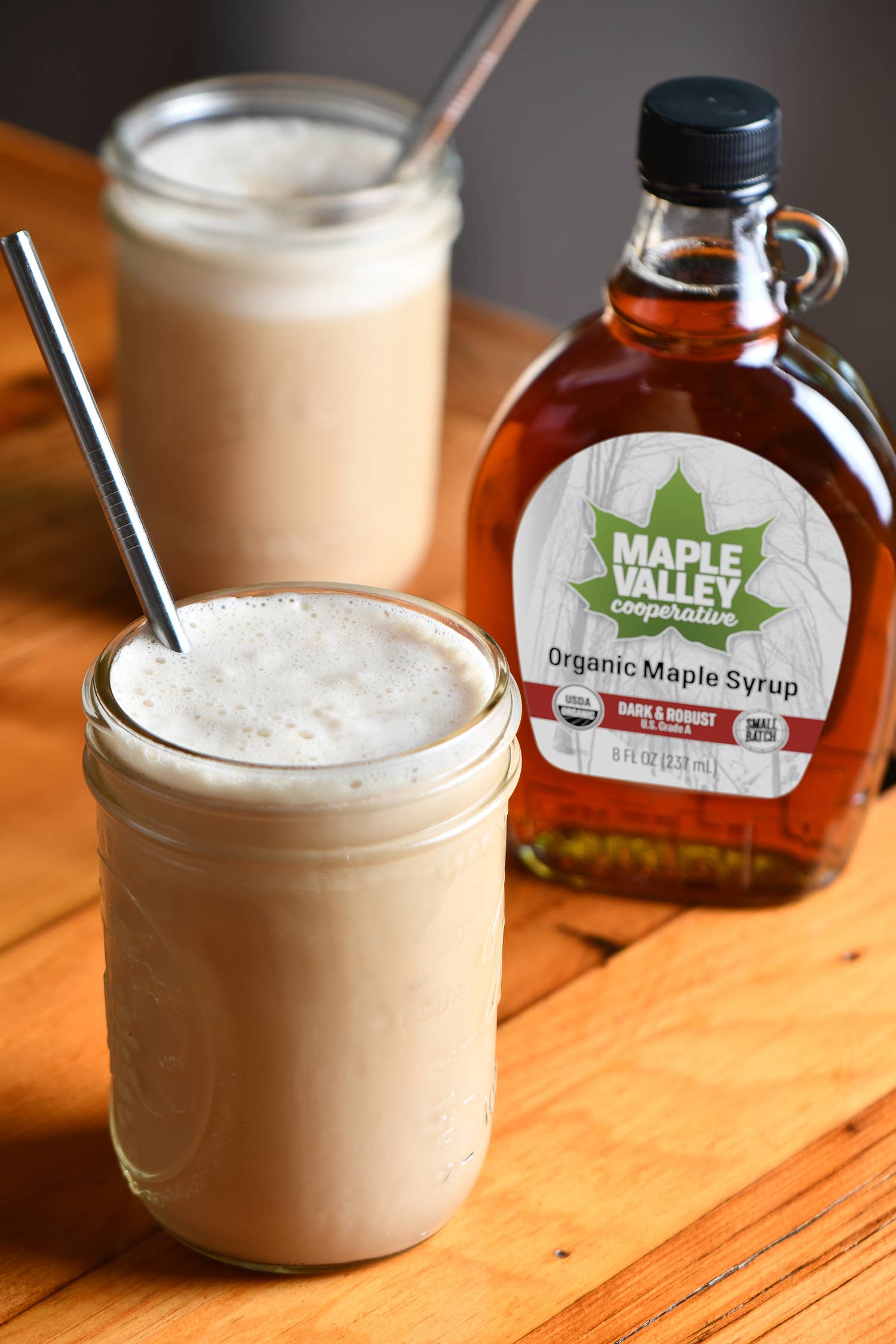 Maple Valley Cooperative - Wholesale Maple Syrup - Maple Syrup Organic Dark & Robust 12 oz. Flat Glass5