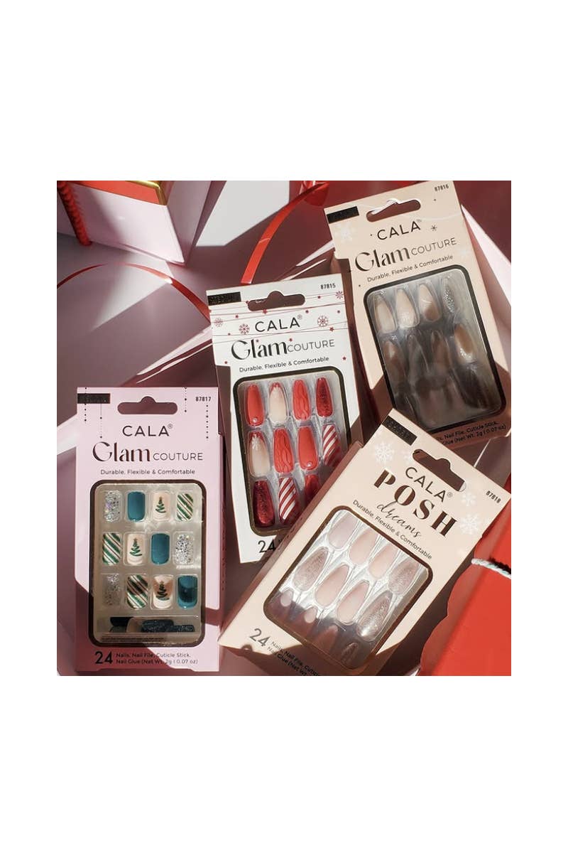 PINEAPPLE Beauty - Wholesale Press-On/Fake Nails - CALA 87818 Posh Dreams Press on Nails Kit - 6 set4