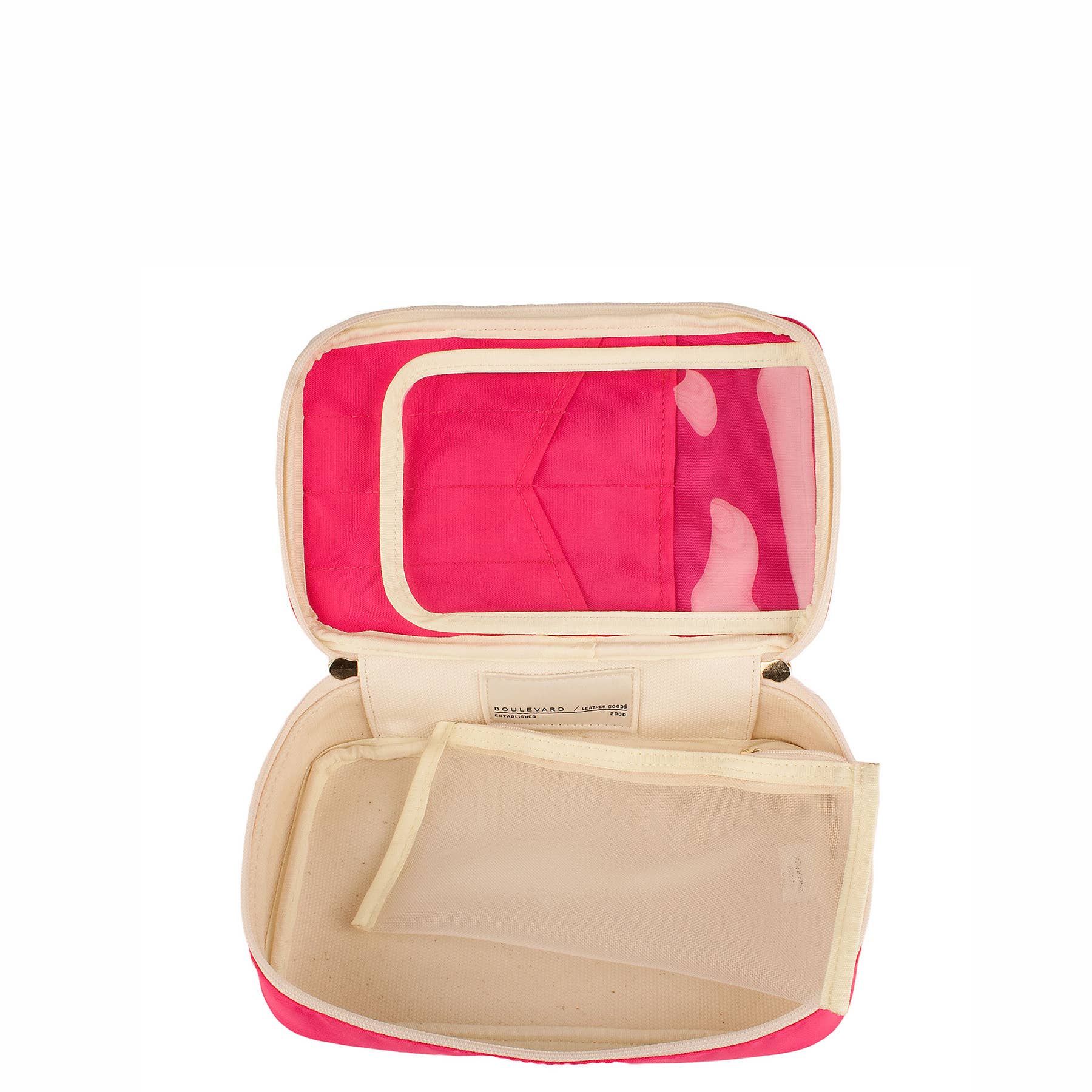 Boulevard - Wholesale Makeup/Cosmetic Bag - "Megan" Nylon and Leather Makeup Case (Personalizable)36