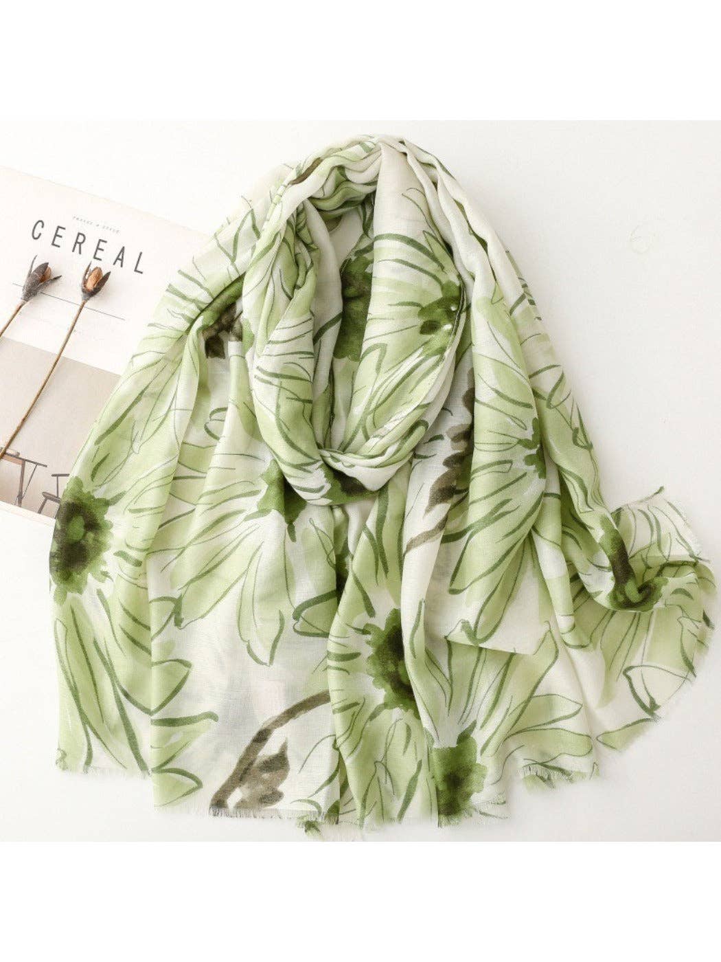 Funkyrel® Atzbranding Limited - Wholesale Sjaal - Dames - Scarvii - Sjaal met Madeliefjesprint & Sjaal voor Vrouwen4