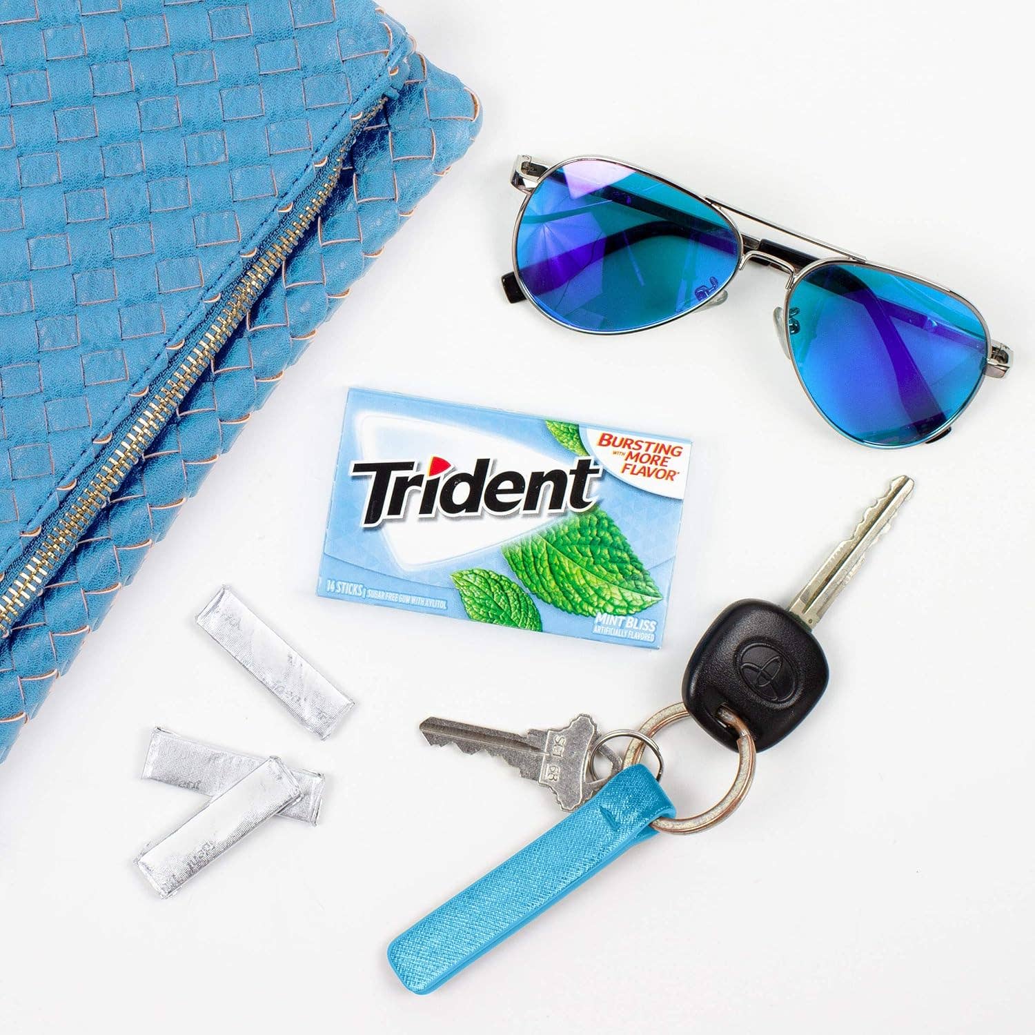 Snacky Candy - Wholesale Chewing Gum - Trident Mint Bliss 14 pc 12 pack3