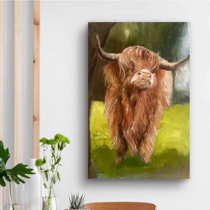 The Highland Cow: A Portrait of Nature's Beauty for wholesale by Wendy Laverick