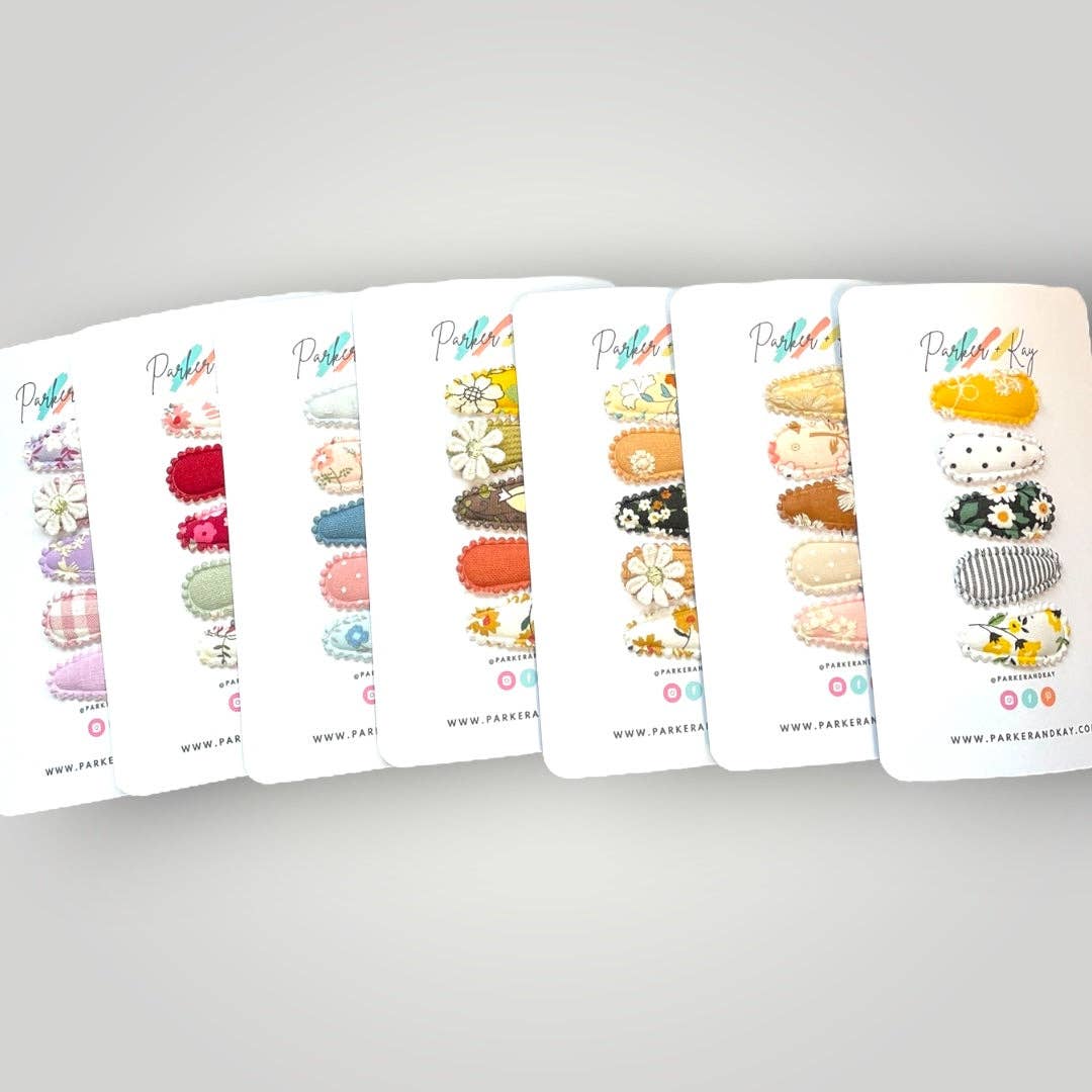 Parker and Kay Collective - Wholesale Hair Clip - Kids - Mystery Bag | Fabric Snap Clips1