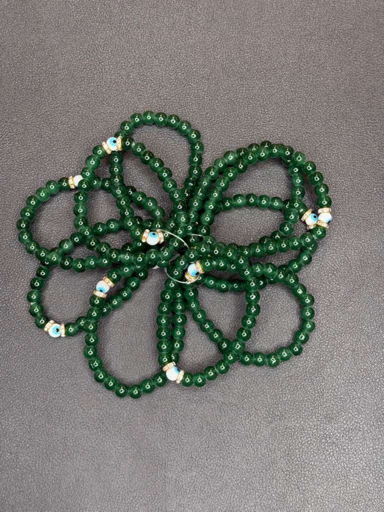 Loli - Vente Bracelet de perles – enfant - Bracelet Élastique pour Enfants avec Perles Œil Maléfique - Pack Simple & Packs Mixtes1